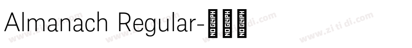 Almanach Regular字体转换